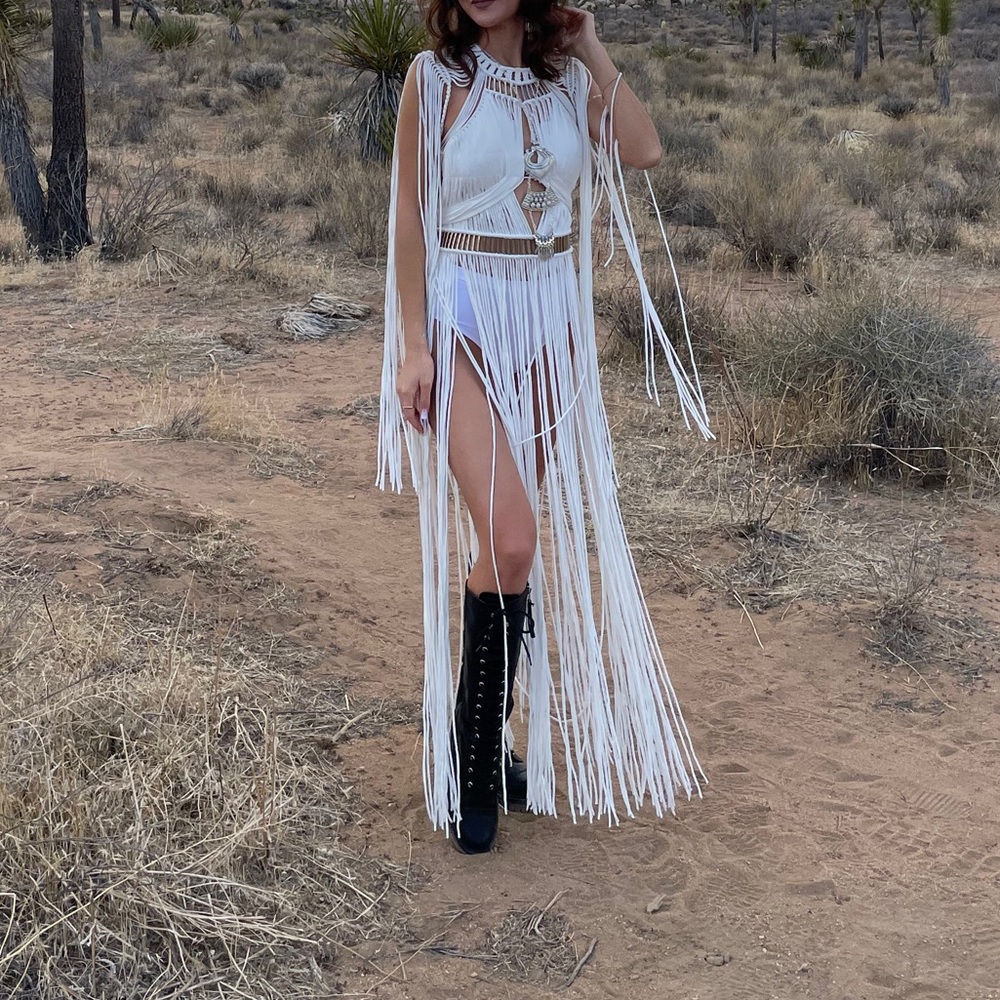 Hand made Boho Long Coverup/ Dress